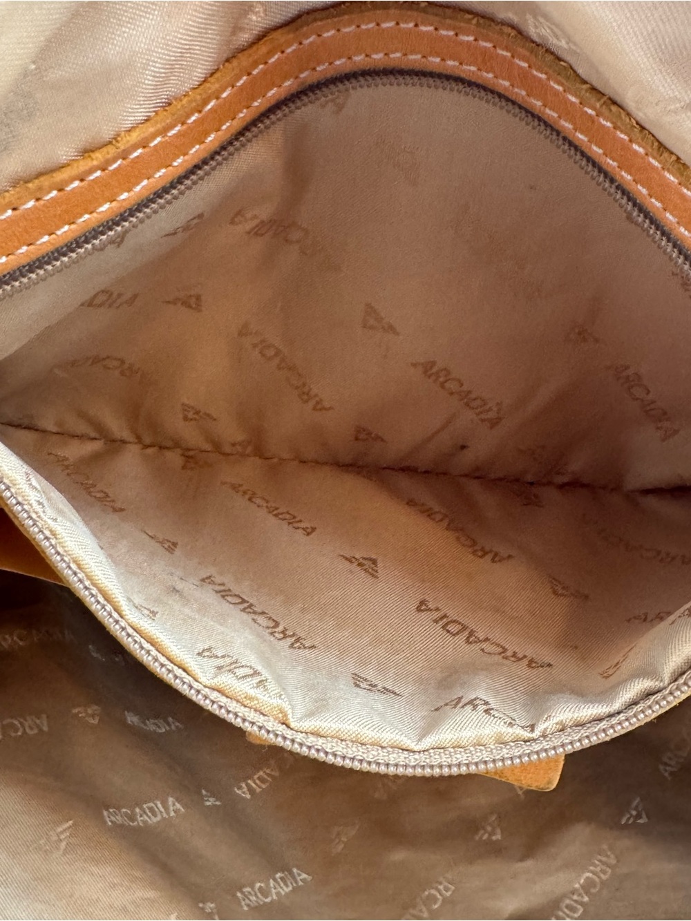Arcadia Chestnut Leather Satchel Handbag - Picture 16 of 16